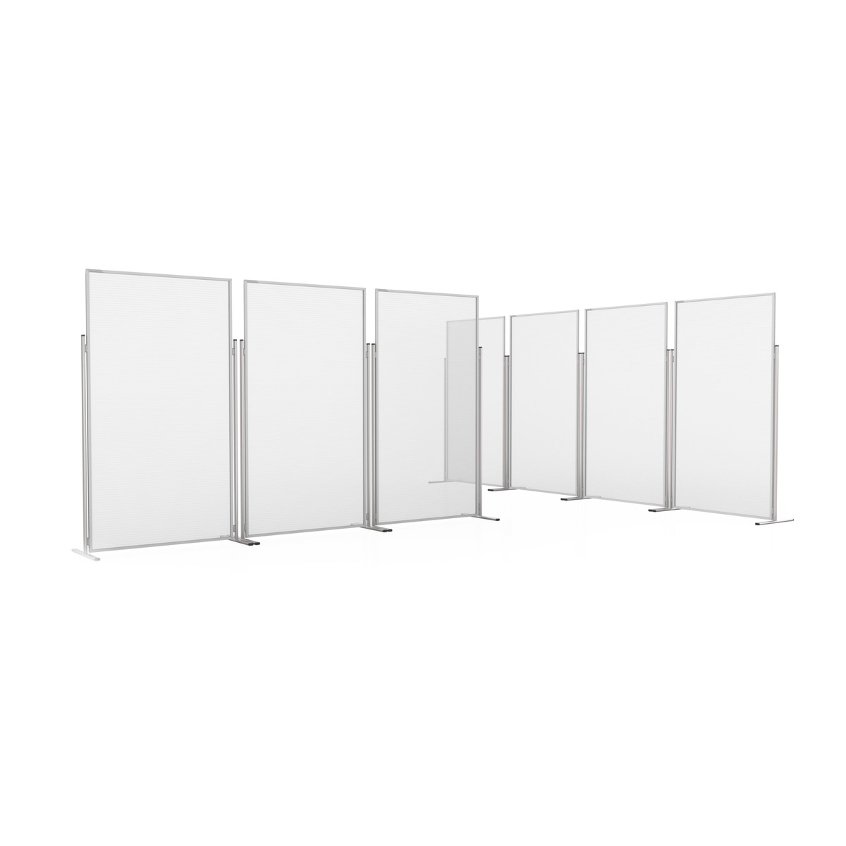 Magnetoplan 11038210 Hygiene- und Sicherheits-Raumteiler Evolution 200 x 120cm