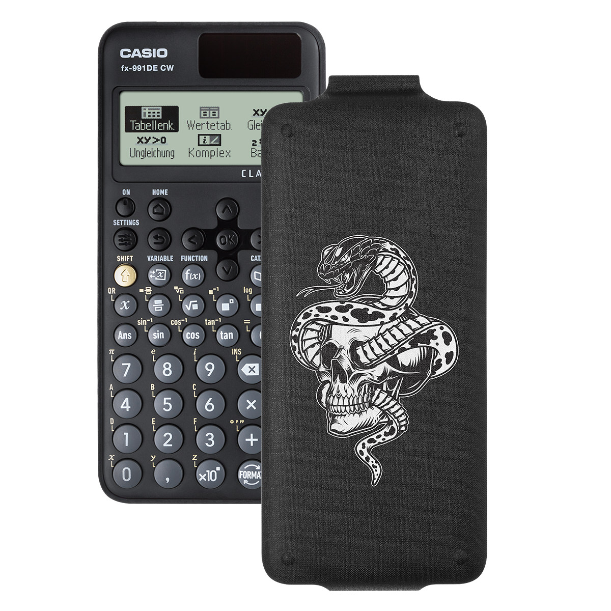 Casio FX-991 DE CW ClassWiz Schulrechner mit Schlangen-Bedruckung (Motiv 02)