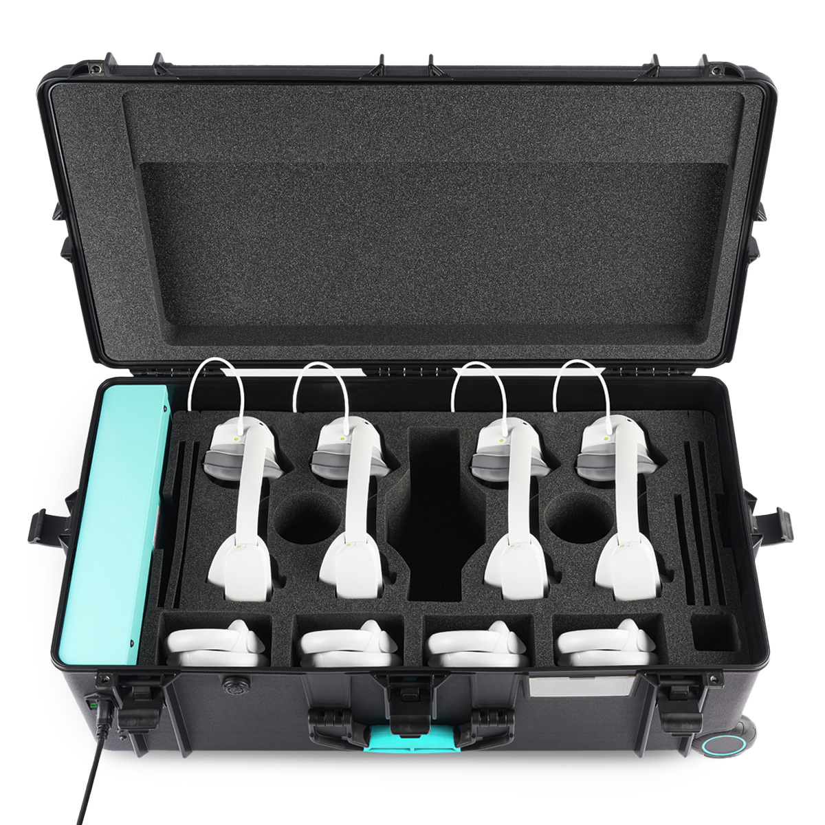 Formcase Transformer Case T4-VR - USB-C Charge Only für bis zu 4 VR-Brillen + Controller