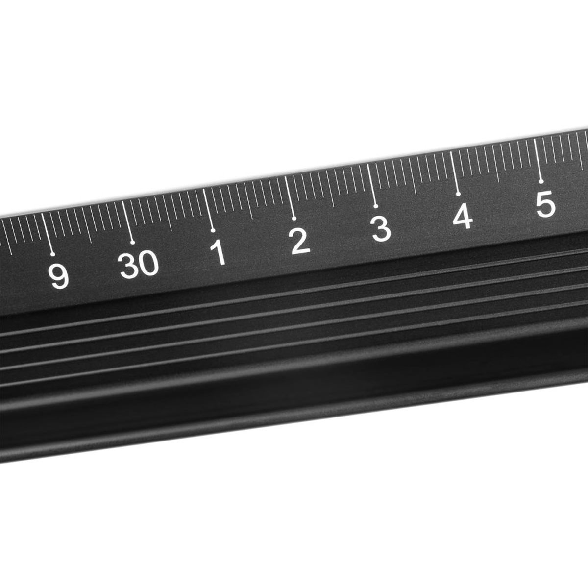 Dahle Schneidelineal Aluminium 45 cm Schnitt- & Schmierschutz, Rutschstopp 