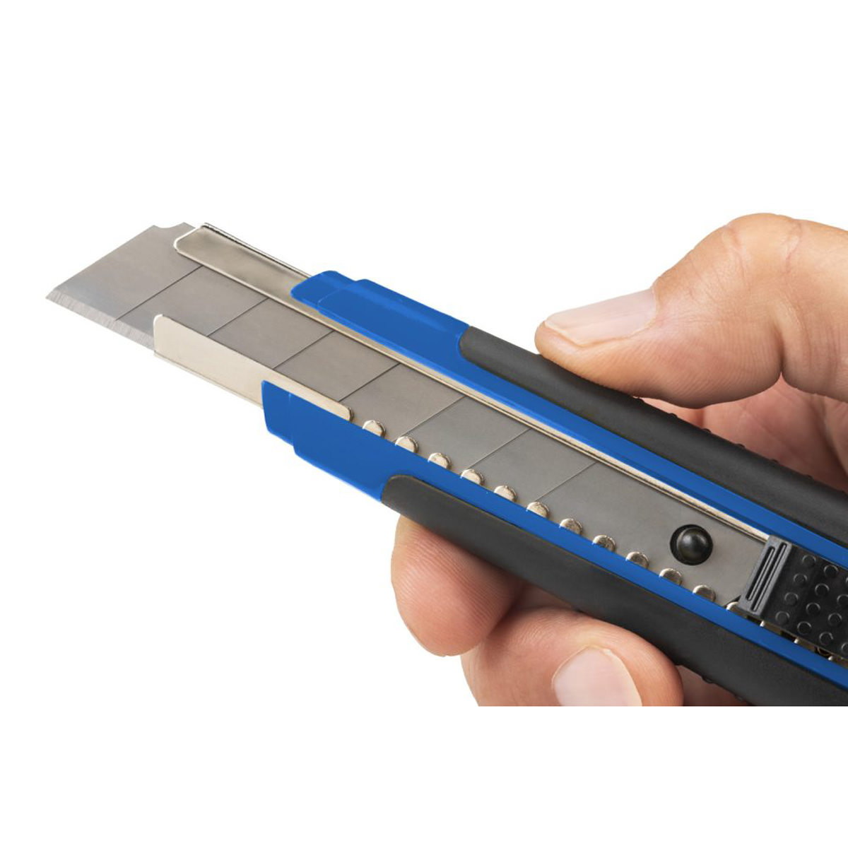 Dahle Allround Cutter Mehrklingenmesser feststellbar, 18 mm, blau/schwarz 