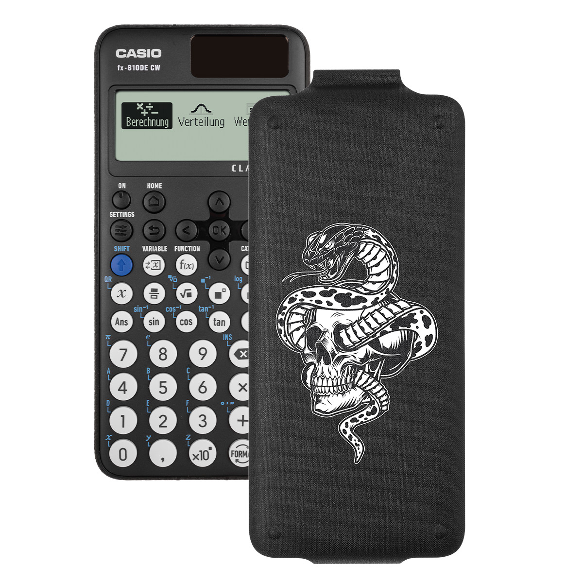 Casio FX-810 DE CW ClassWiz Schulrechner mit Schlangen-Bedruckung (Motiv 02)