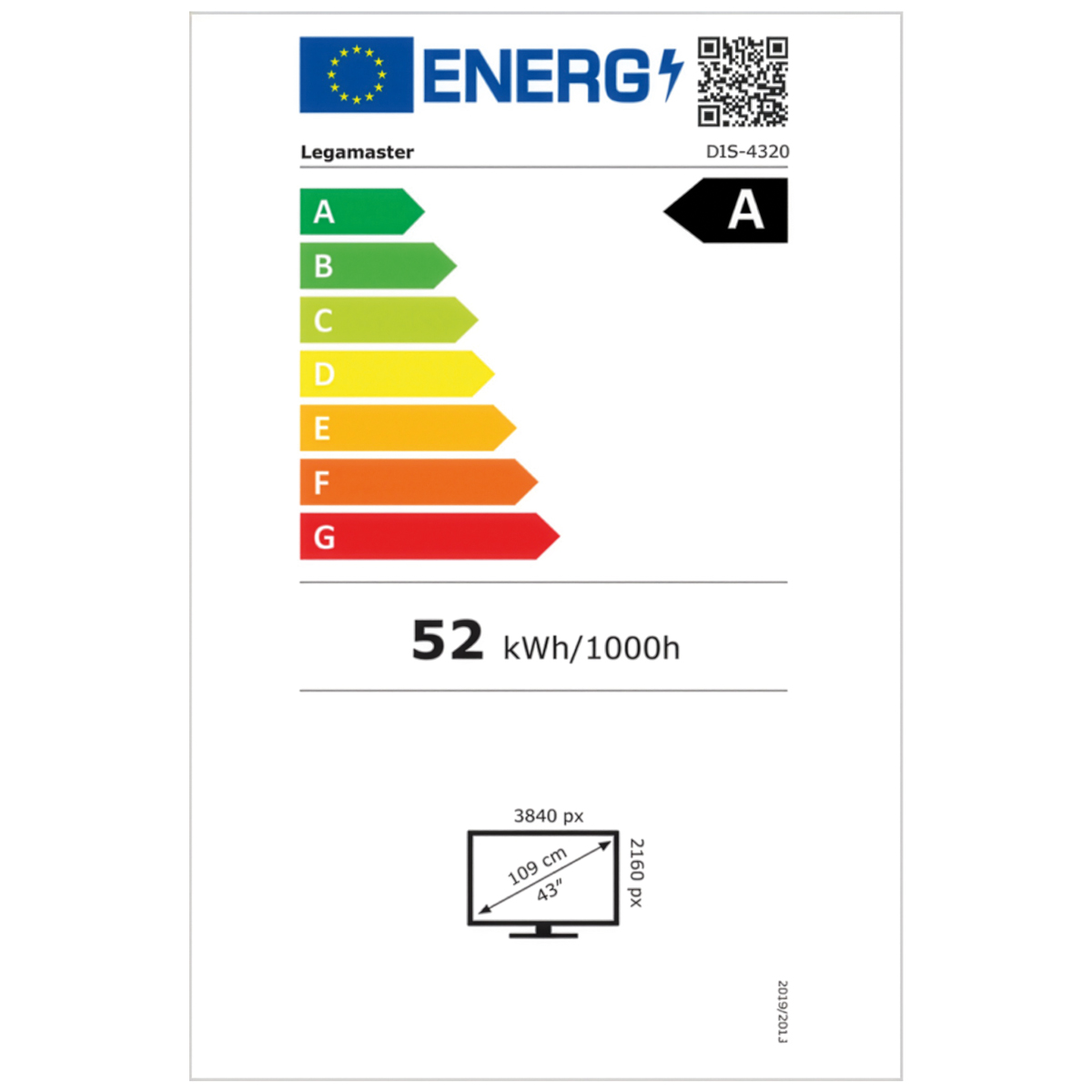 Legamaster DISCOVER 3 professional Display DIS-4320, 43"LED 4K Ultra HD Bildschirm 