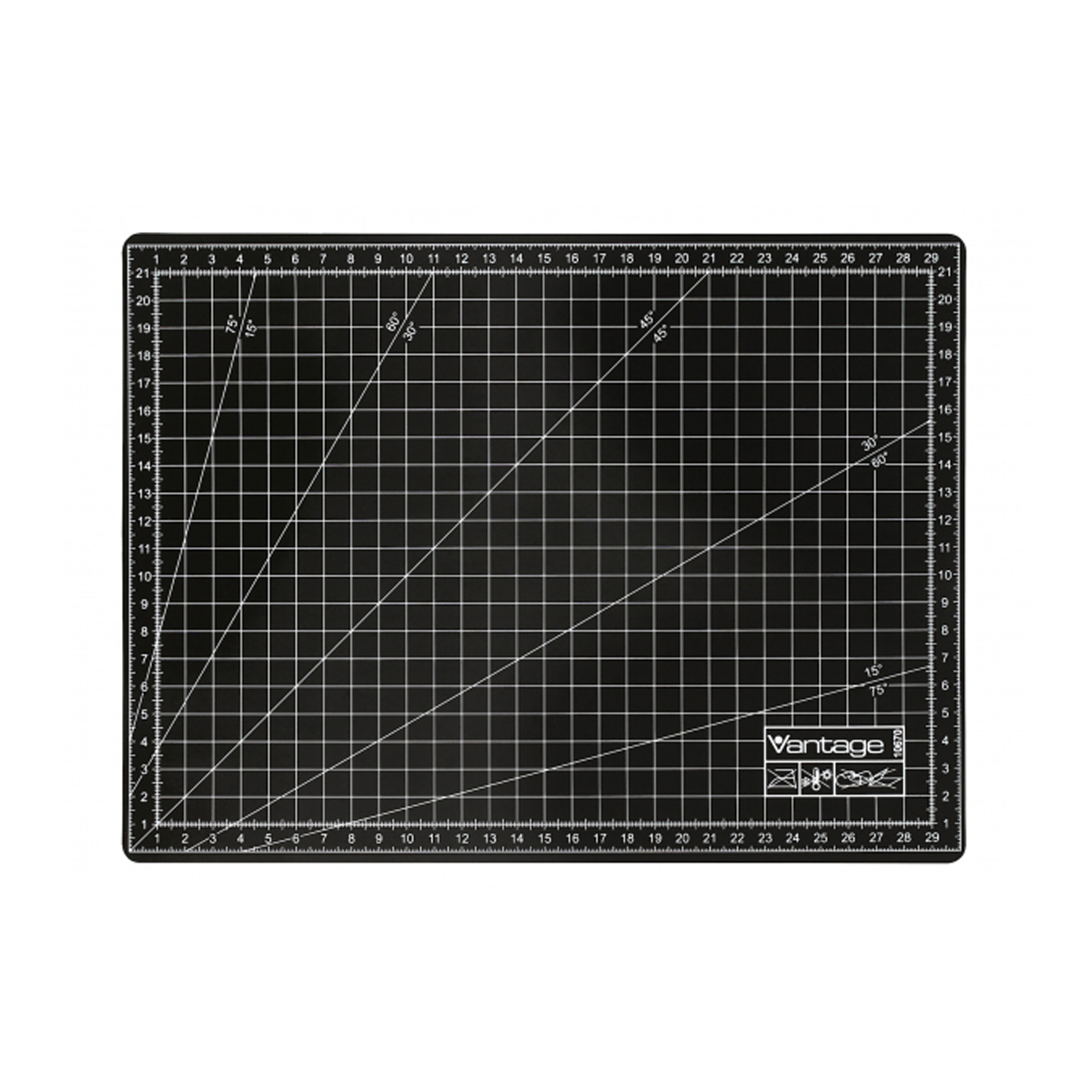 Dahle Schneidematte Vantage schwarz, 22 x 30 cm 