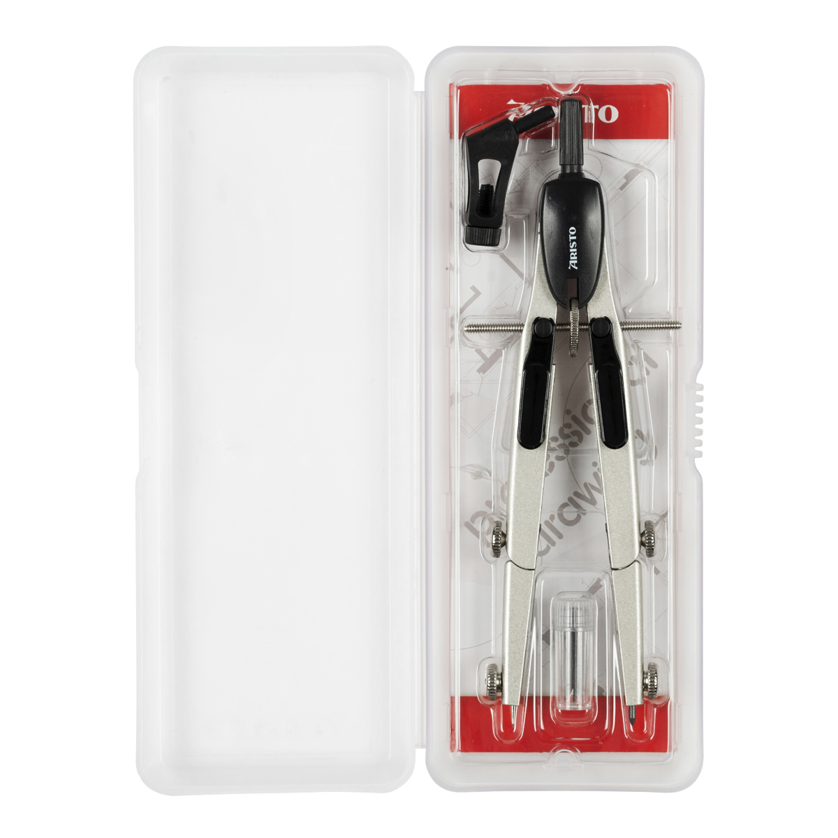 Aristo Studio Schnellverstellzirkel Set Adapter, Hebelmechanik und Minen 