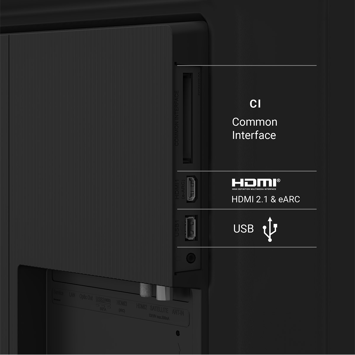 Grundig 55'' (139cm) GUB 7440 Q Smart UHD TV, Google-TV-System, Dolby Digital + Vision, HDMI eARC, Kindersicherung, Fernbedienung VS5