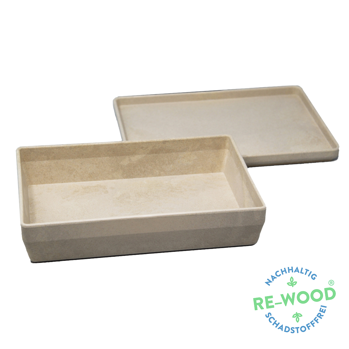 Wissner RE-Wood® Box klein inkl. Deckel naturfarben 