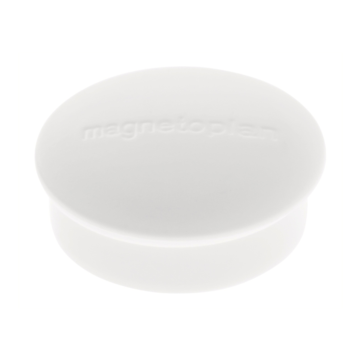 Magnetoplan 1664600 Magnet Discofix Mini, 10 Stück einfarbig weiß