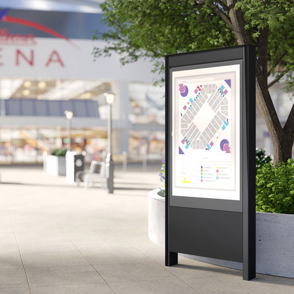 Chief Outdoor Portrait Kiosk 49" LG XE4F-M 