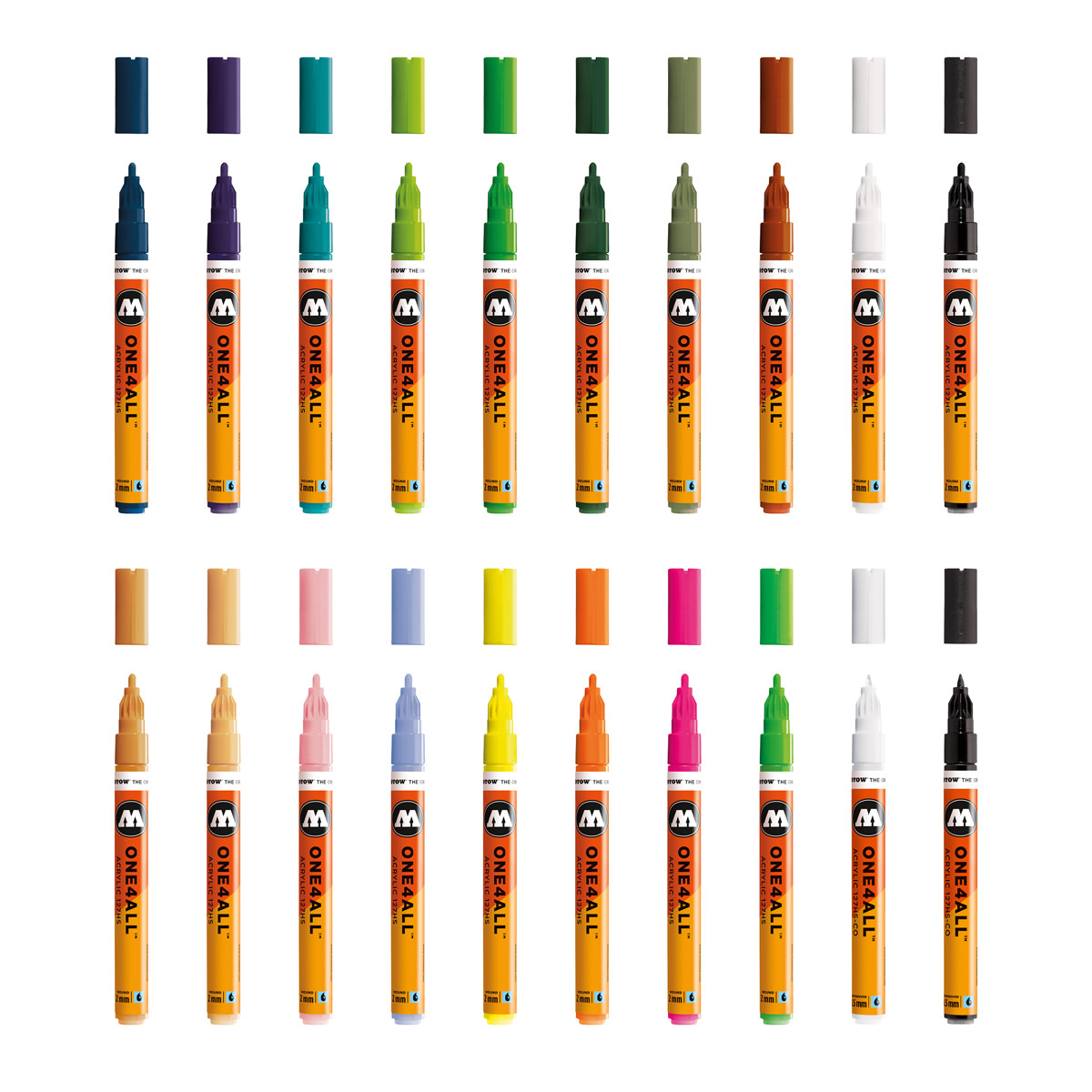 Molotow Acrylmarker ONE4ALL ACRYLIC 127HS 20er Dose, Main Kit II, sortiert  Molotow Acrylmarker ONE4ALL ACRYLIC 127HS 20er Dose, Main Kit II, sortiert
