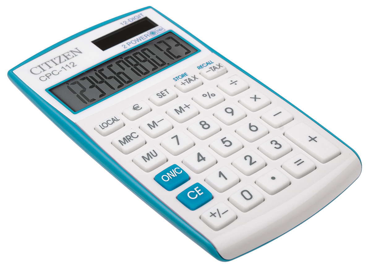 Citizen CPC 112 Taschenrechner türkis 