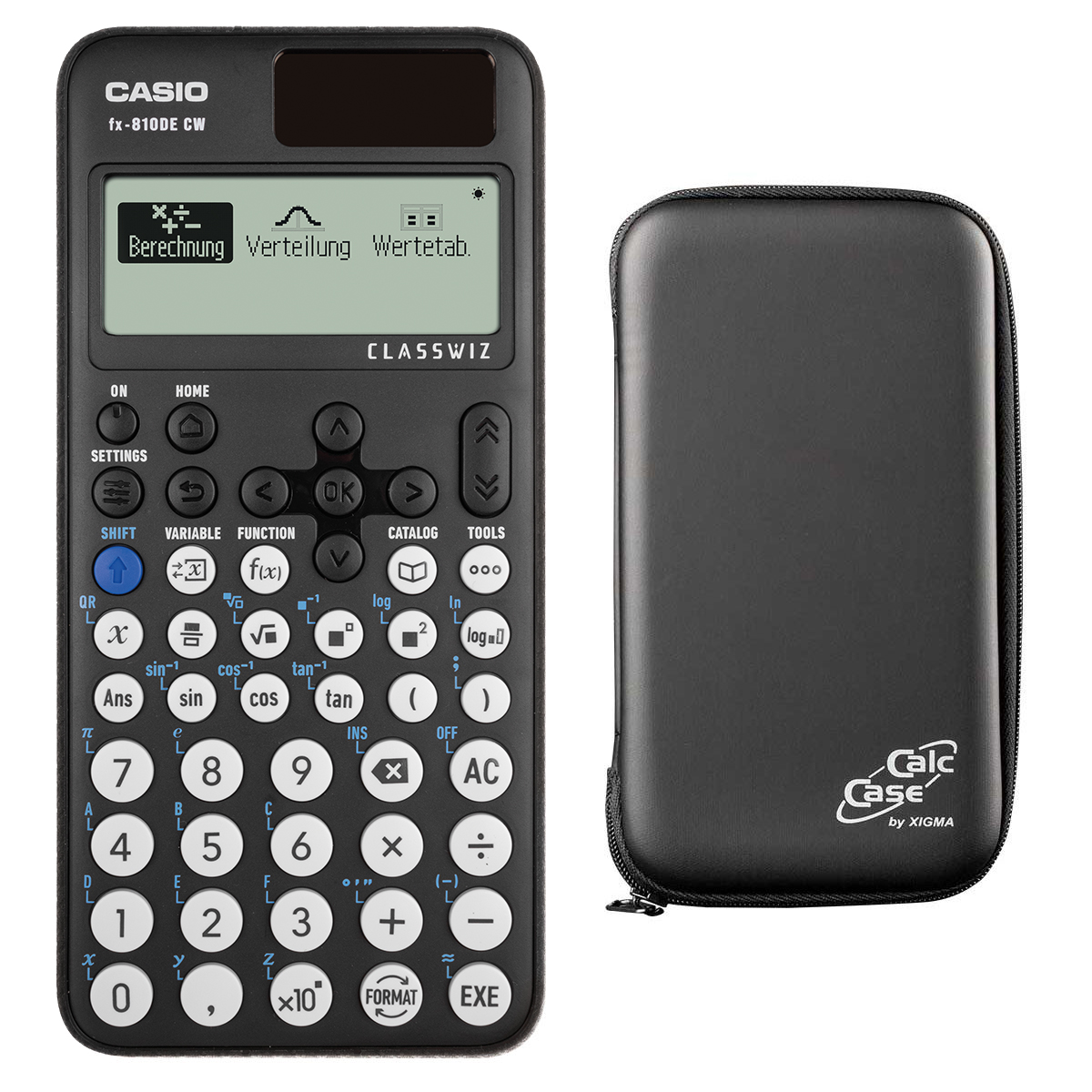 Casio FX-810DE CW inkl. CalcCase Schutztasche 
