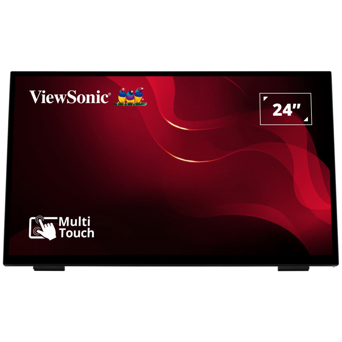 ViewSonic TD2465, 24'' (61cm) Frameless Touch Monitor Stiftklicks und Handflächenabweisung