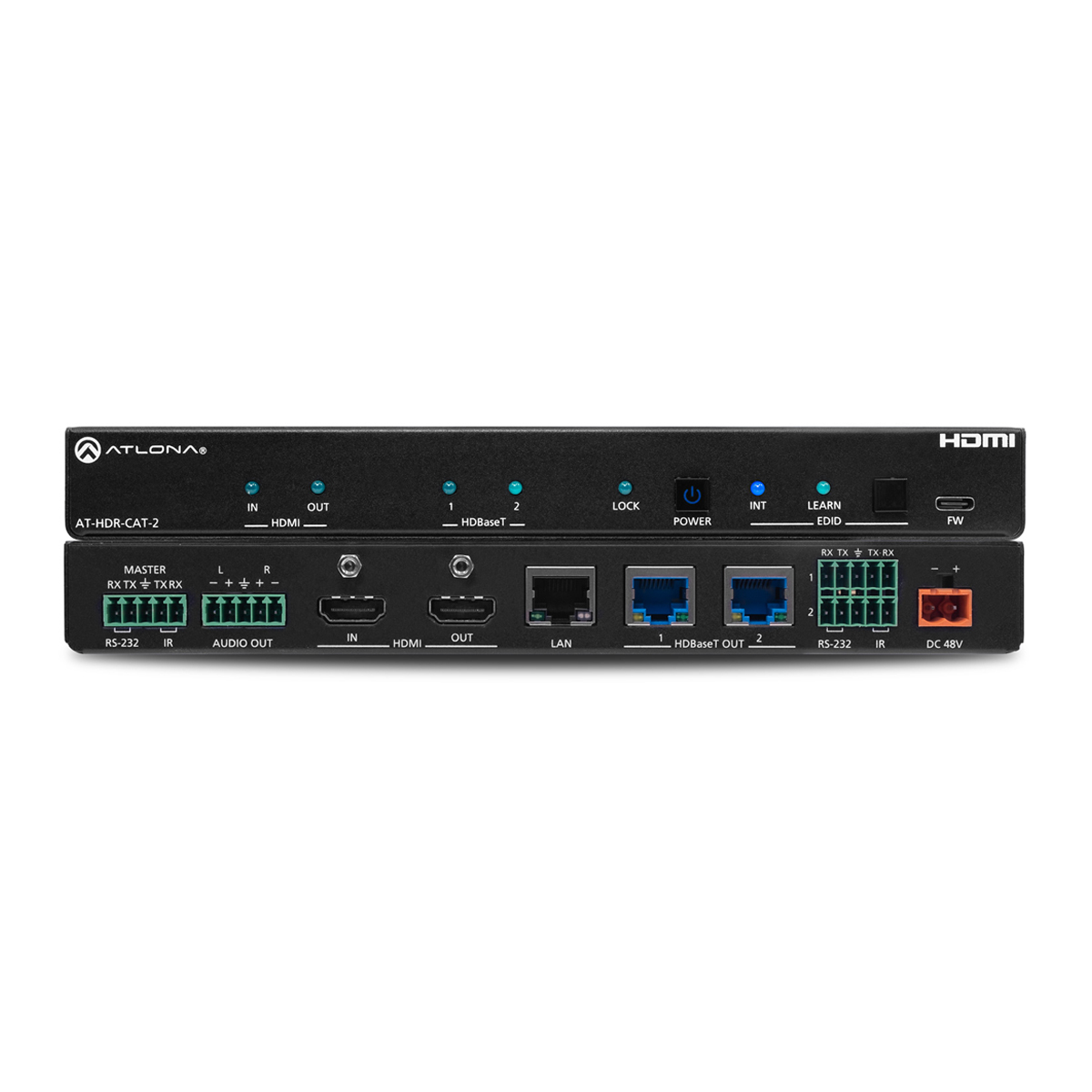 Atlona AT-HDR-CAT-2 HDMI / HDBaseT Splitter, 1 X 2