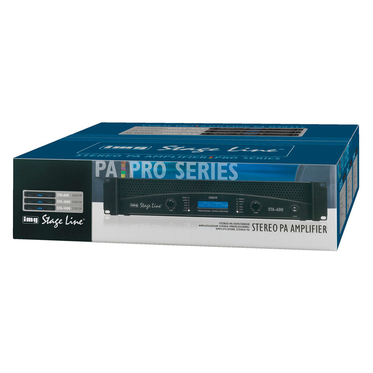 IMG STAGELINE STA-1400 Professioneller Stereo-PA-Verstärker, 1400 W