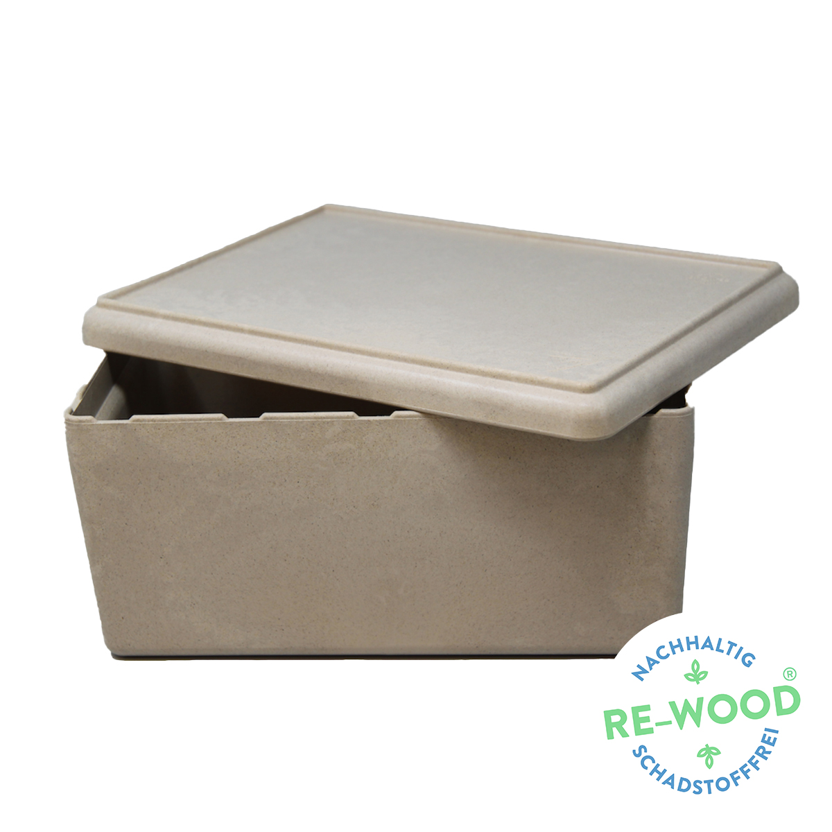 Wissner RE-Wood® Box groß mit Deckel naturfarben 