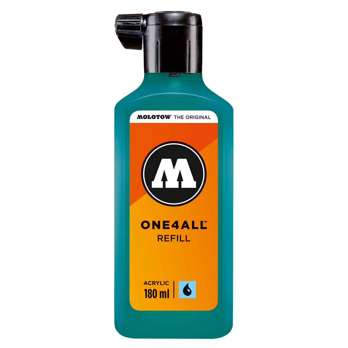 Molotow Nachfüllflasche ONE4ALL ACRYLIC 180 ml, Nr. 206 lagunenblau 