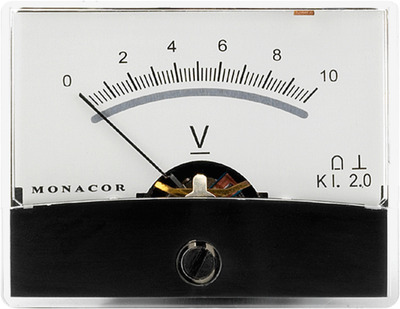 MONACOR PM-2/10V Drehspul-Einbauinstrumente