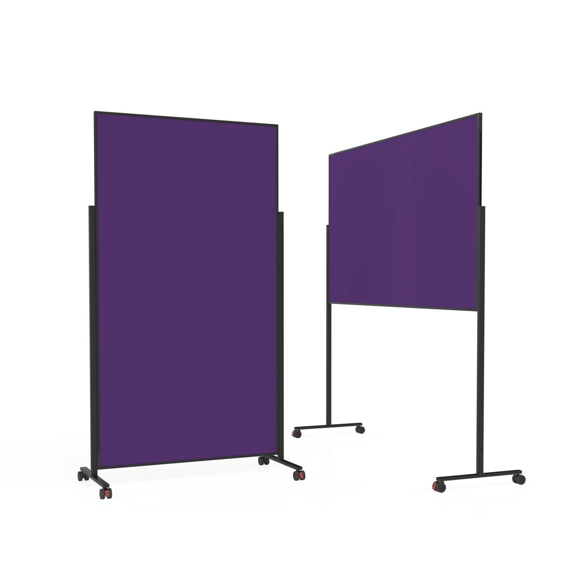 Magnetoplan 1181211 Design-moderationstafel VarioPin lila 180 x 100cm, Rahmen schwarz