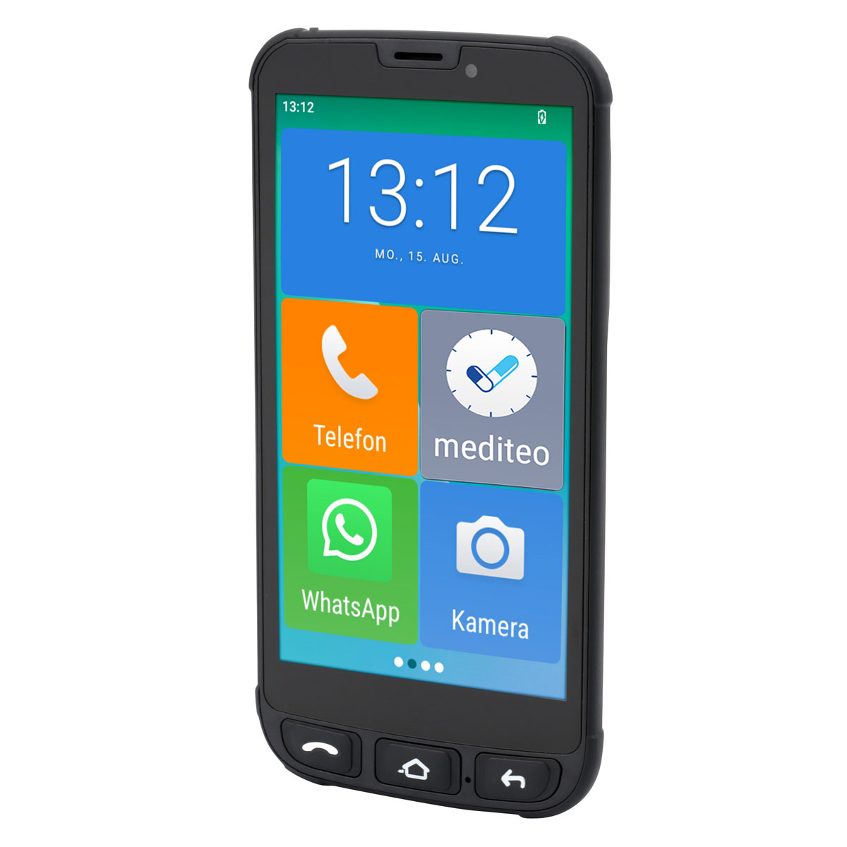 Olympia NEO mini Smartphone 4G/LTE schwarz - große Bedienfelder, Android 13 go edition, Dual SIM