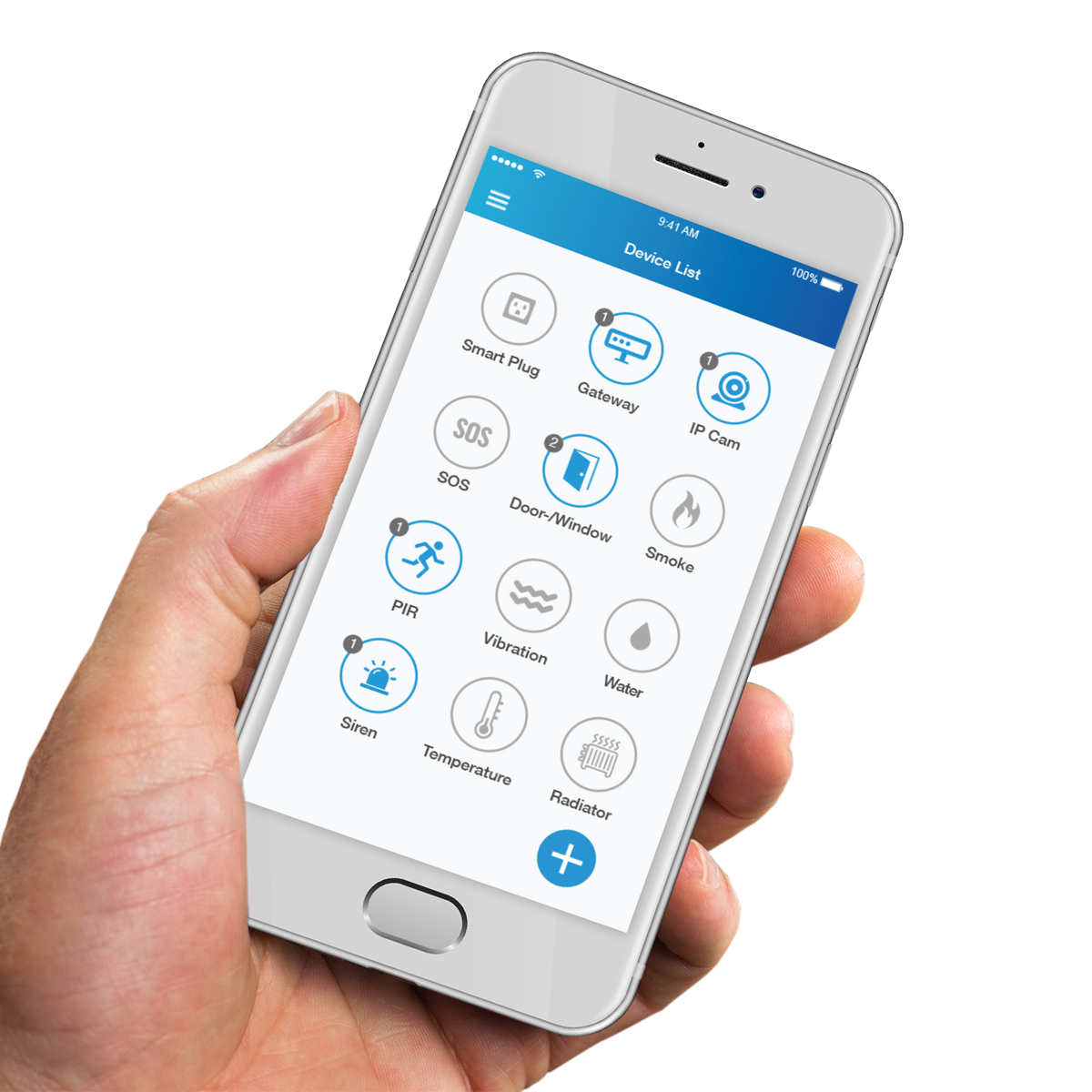 Olympia Prohome 8791 weiß, Funk-Alarmsystem mit WLAN/GSM + Smart Home Funktionen