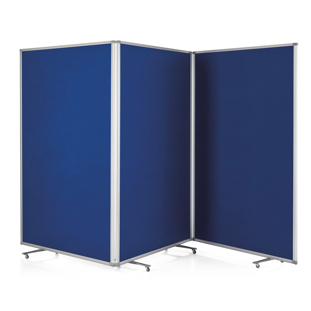 Magnetoplan 1112003 Trenn-/Präsentationswand mobil, faltbar, large, royalblau