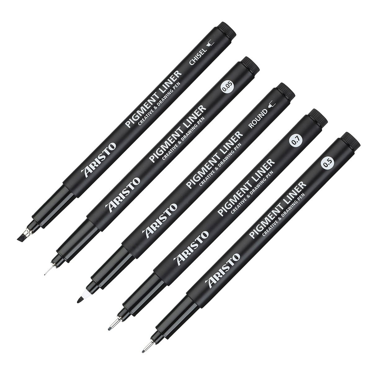 Aristo Pigment Liner schwarz, licht- und wasserbeständig 