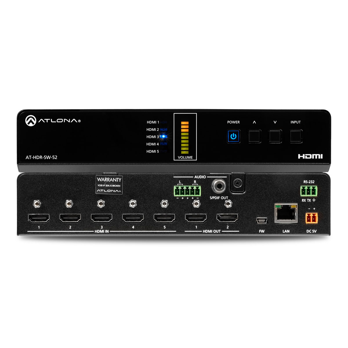 Atlona AT-HDR-SW-52 HDMI Matrix-Switcher 5 X 2