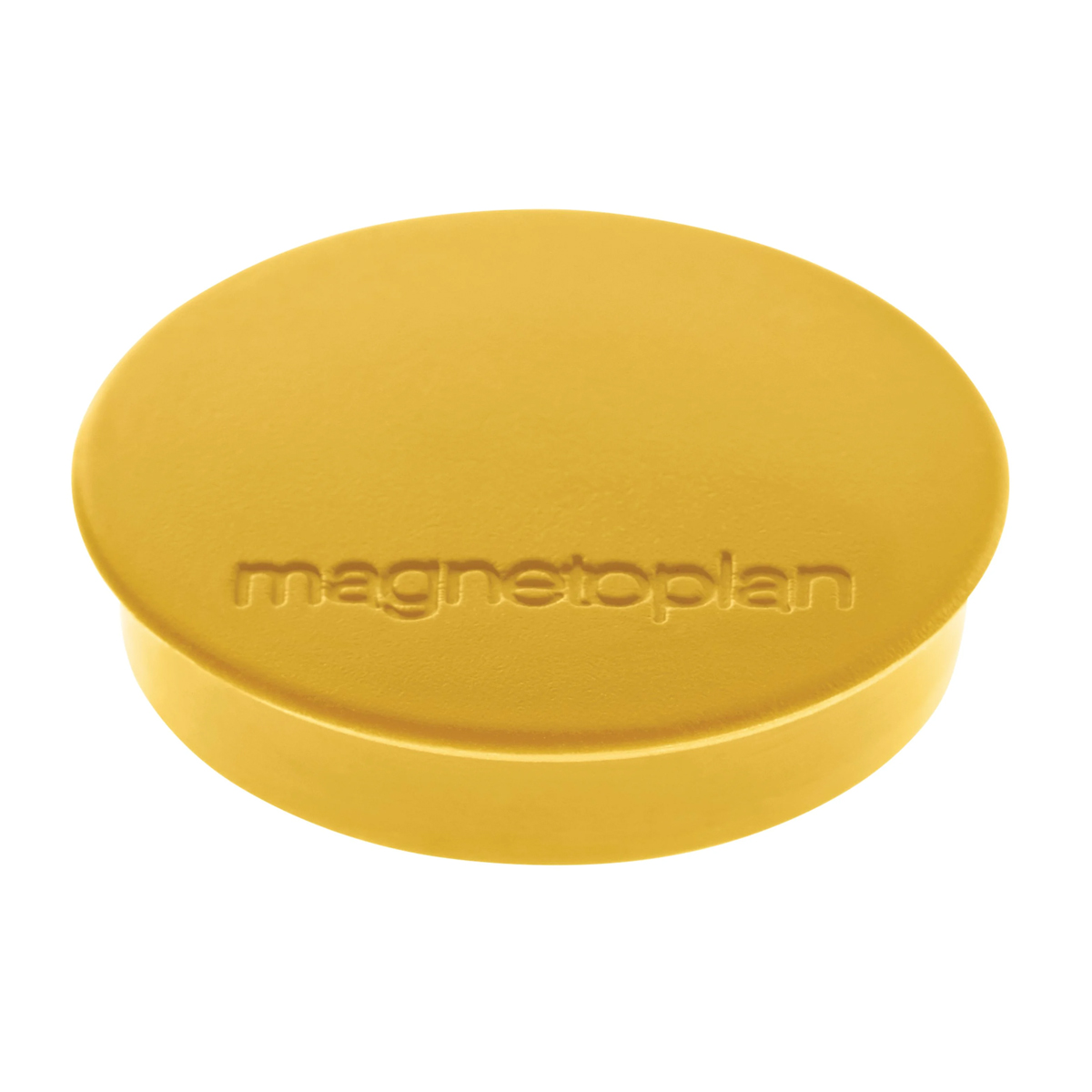 Magnetoplan 1664202 Magnete Discofix Standard 30 mm, 10 Stück, gelb