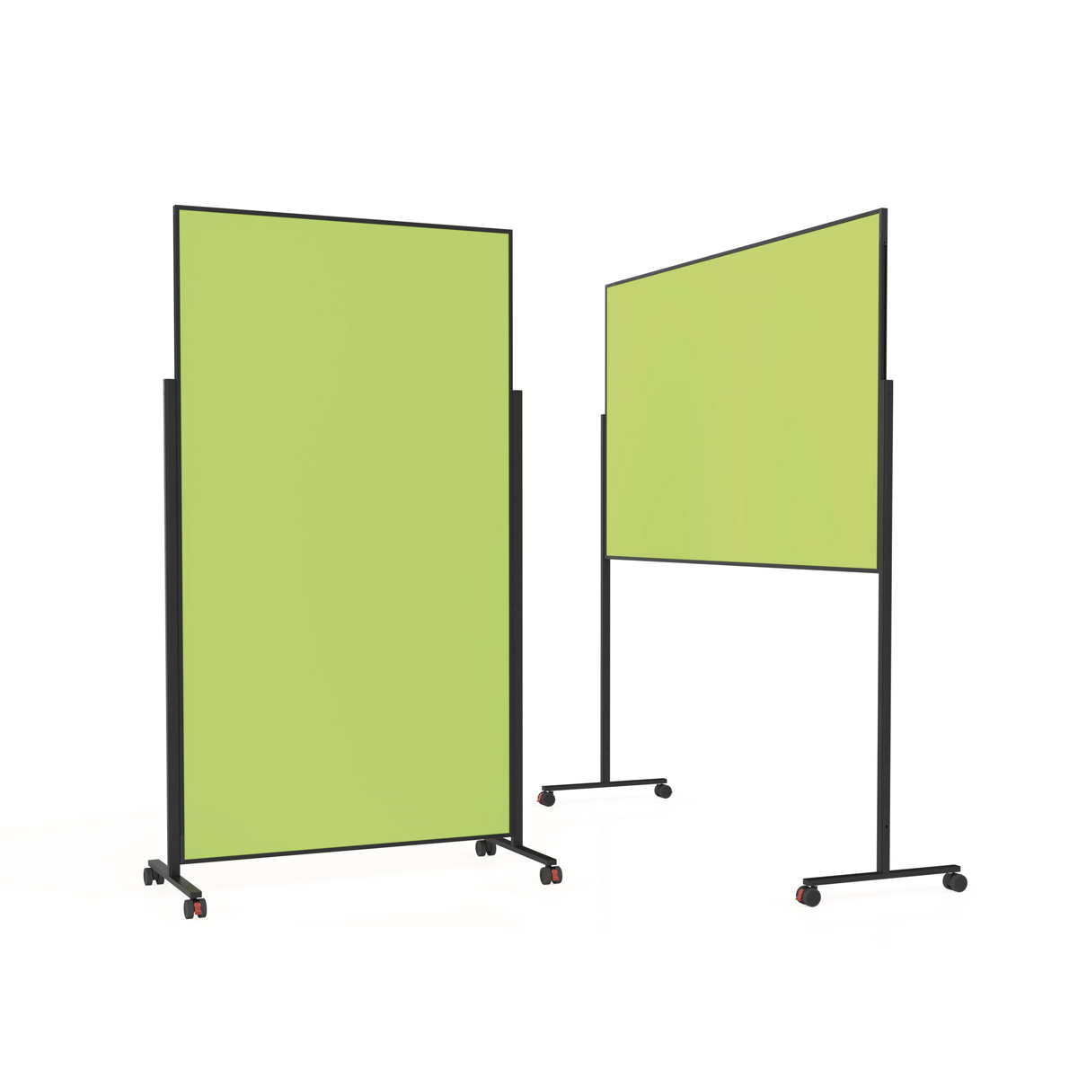 Magnetoplan 1181205 Design-Moderationstafel VarioPin grün 180 x 100cm, Rahmen schwarz