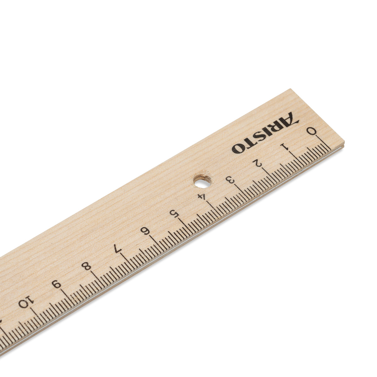 Aristo College Holzlineal 17 cm Birkenholz, Stahlkante, im Blister 