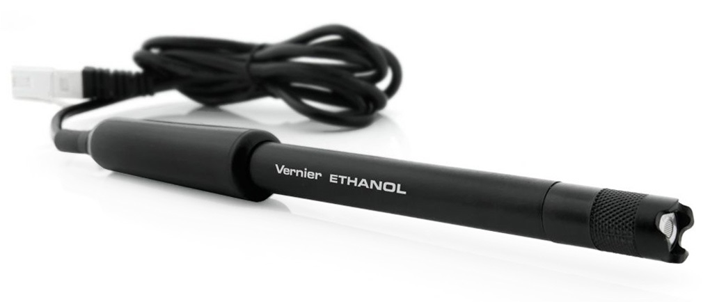 Vernier Ethanol-Sensor (ETH-BTA) (als Gas über Flüssigkeit) Messbereich: 0-3%/Auflösung: 0-1%=0,001%/1-2%0,01%