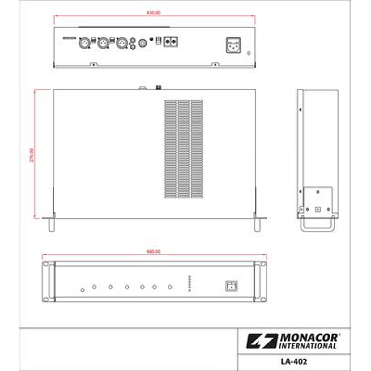 MONACOR LA-402 Aktiver Schleifenverstärker für Räume bis 750 m²