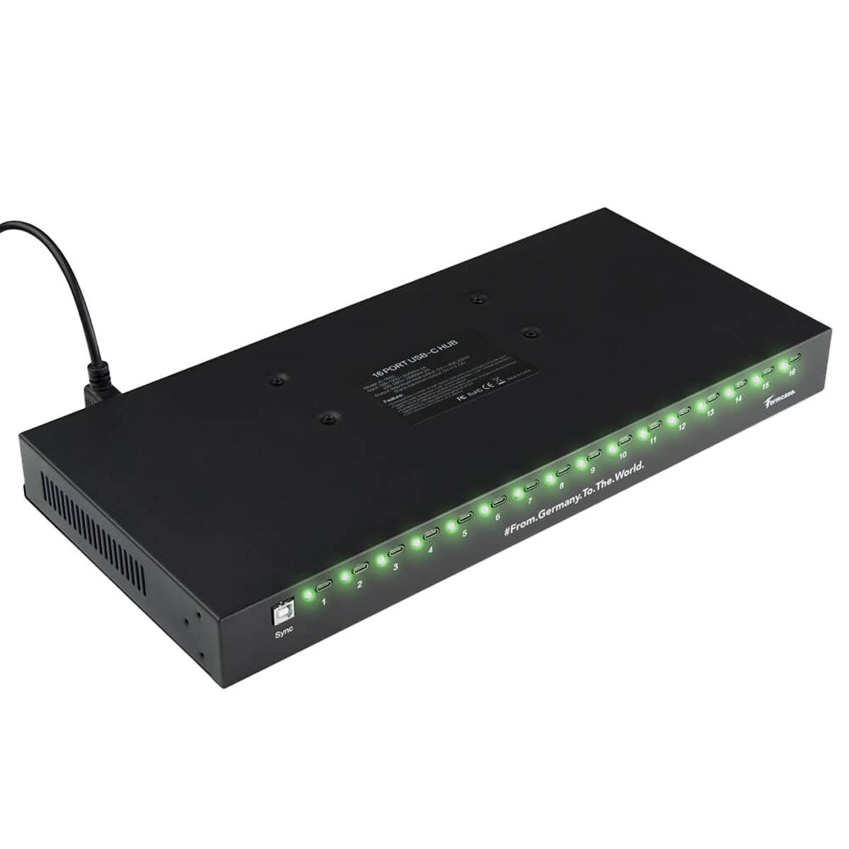 Formcase TransformerHub H16C USB-C Charge Only für bis zu 16 Geräte