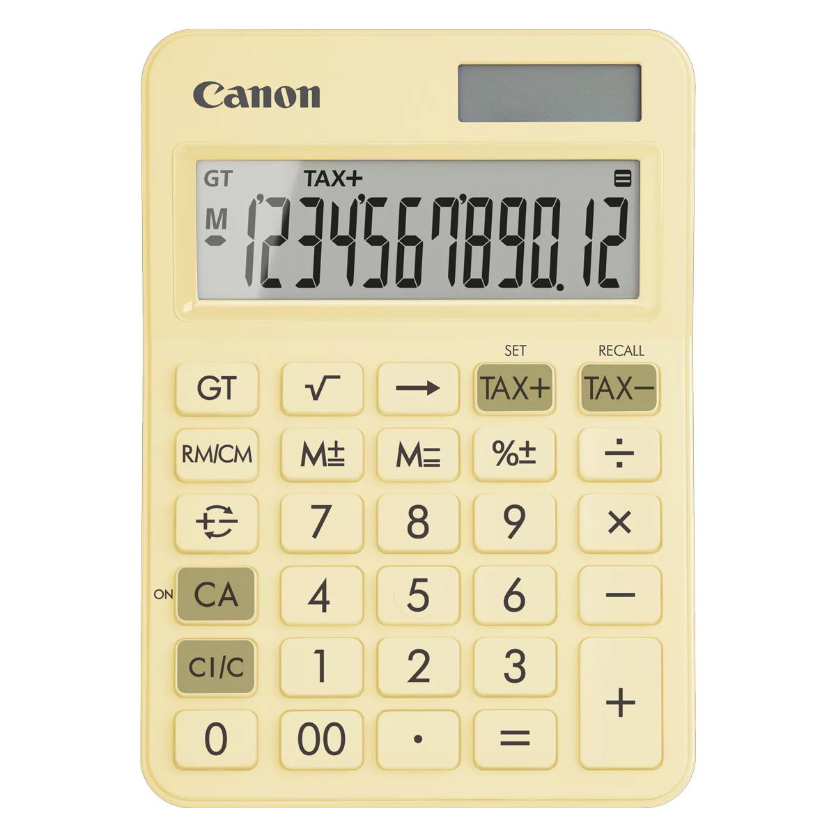 Canon LS-125KB Tischrechner pastelgelb 