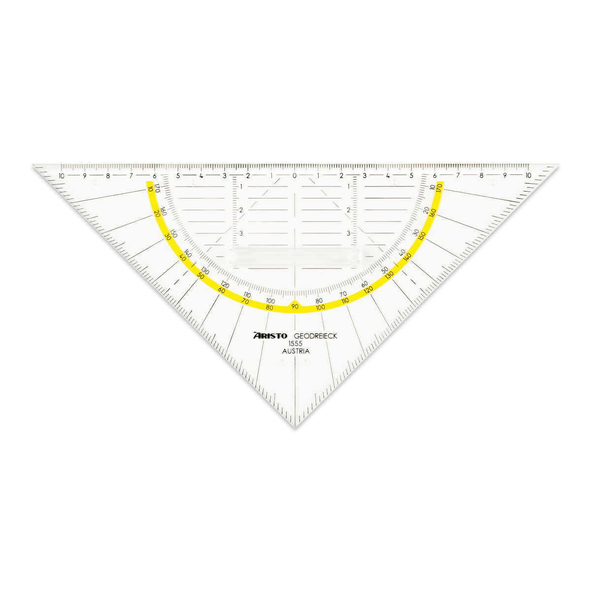 Aristo Geodreieck 22,5 cm mit Griff, Facette und Tuschenoppen 