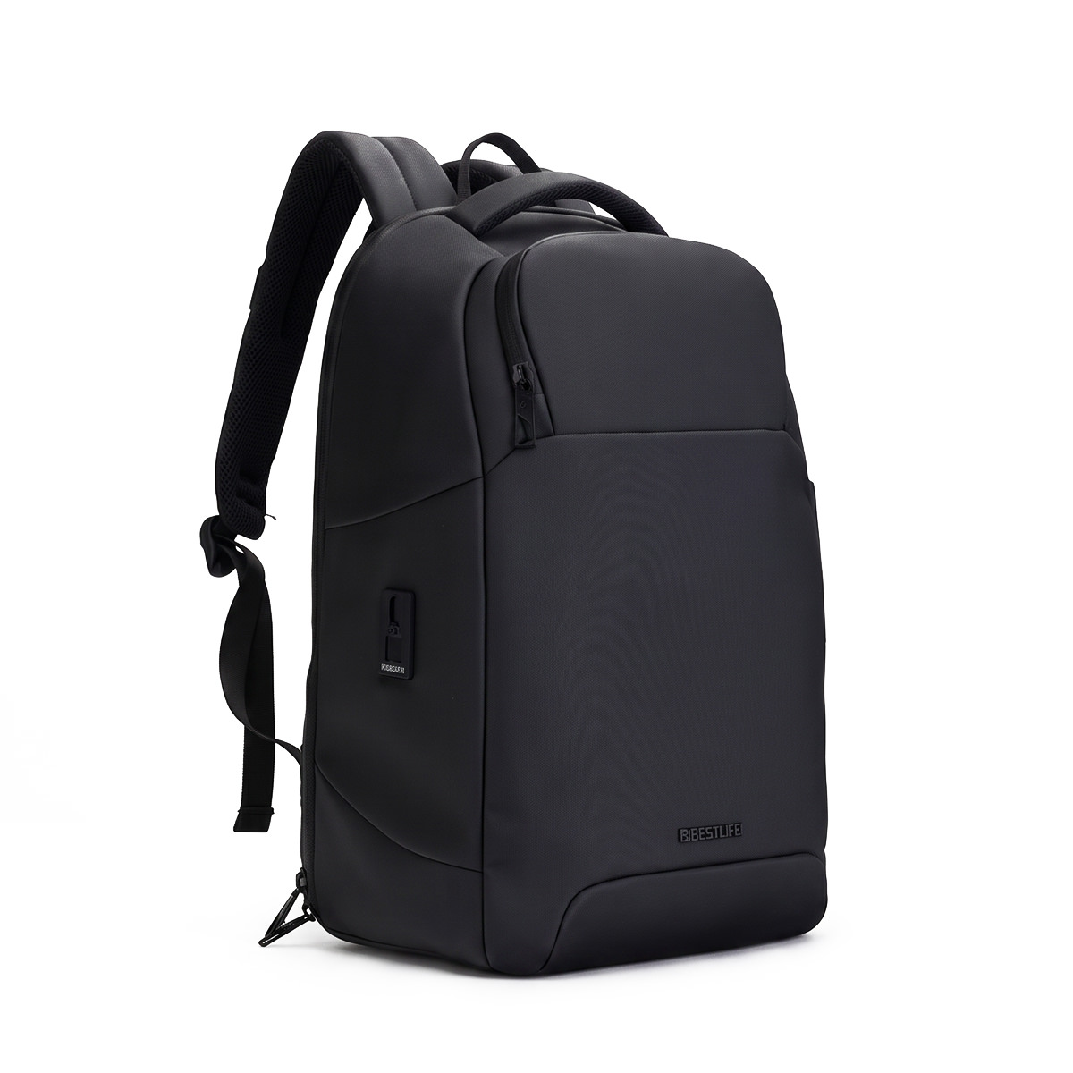 BestLife BB-3922BK Travelsafe Rucksack Cronos für Laptop & Tablet bis 15.6'' (39,6cm) mit gepolsterten Fächern