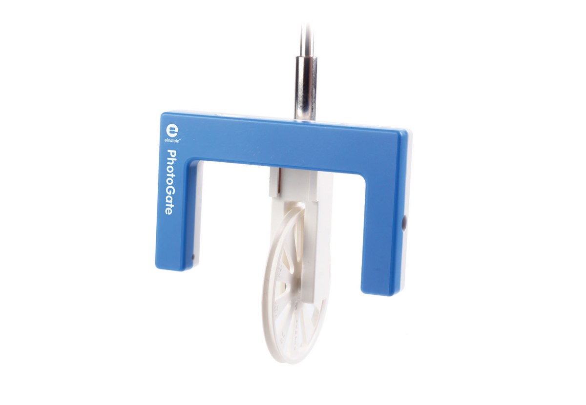 Fourier Superrolle/Speichenrad mit Fotoschranke und Stativstange Messbereich: 0-99 m/s