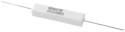 MONACOR LSR-100/10 Hochlast-Zementwiderstand, 10 Ω, 10 Watt