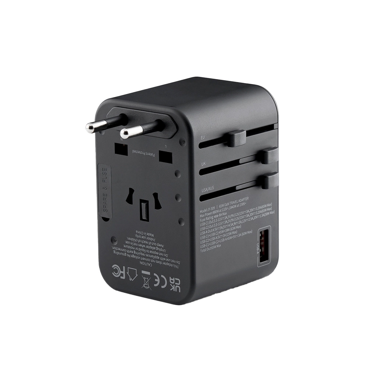 Formcase Universal Travel Adapter für US-, UK-, EU- und AU-Steckdosen Stecker­kompatibilität in über 150 Ländern