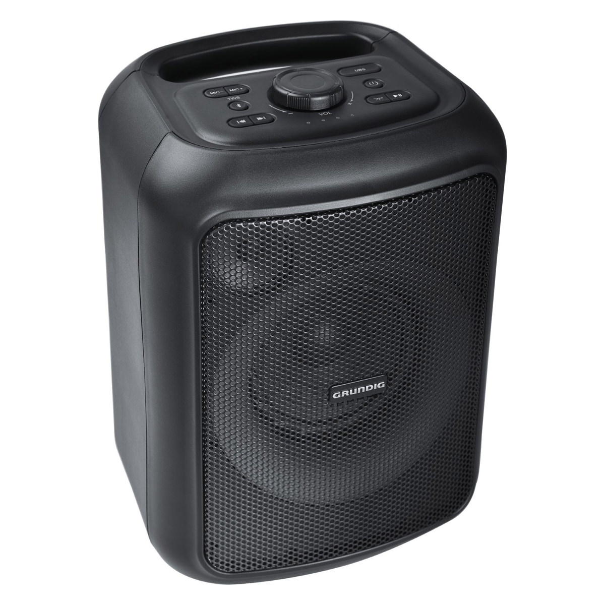 Grundig PartyHit Speaker MP3/USB-Player, Bluetooth V5.0, 90 Watt, Akku 12h, RGB-Effekte, spritzwassergeschützt