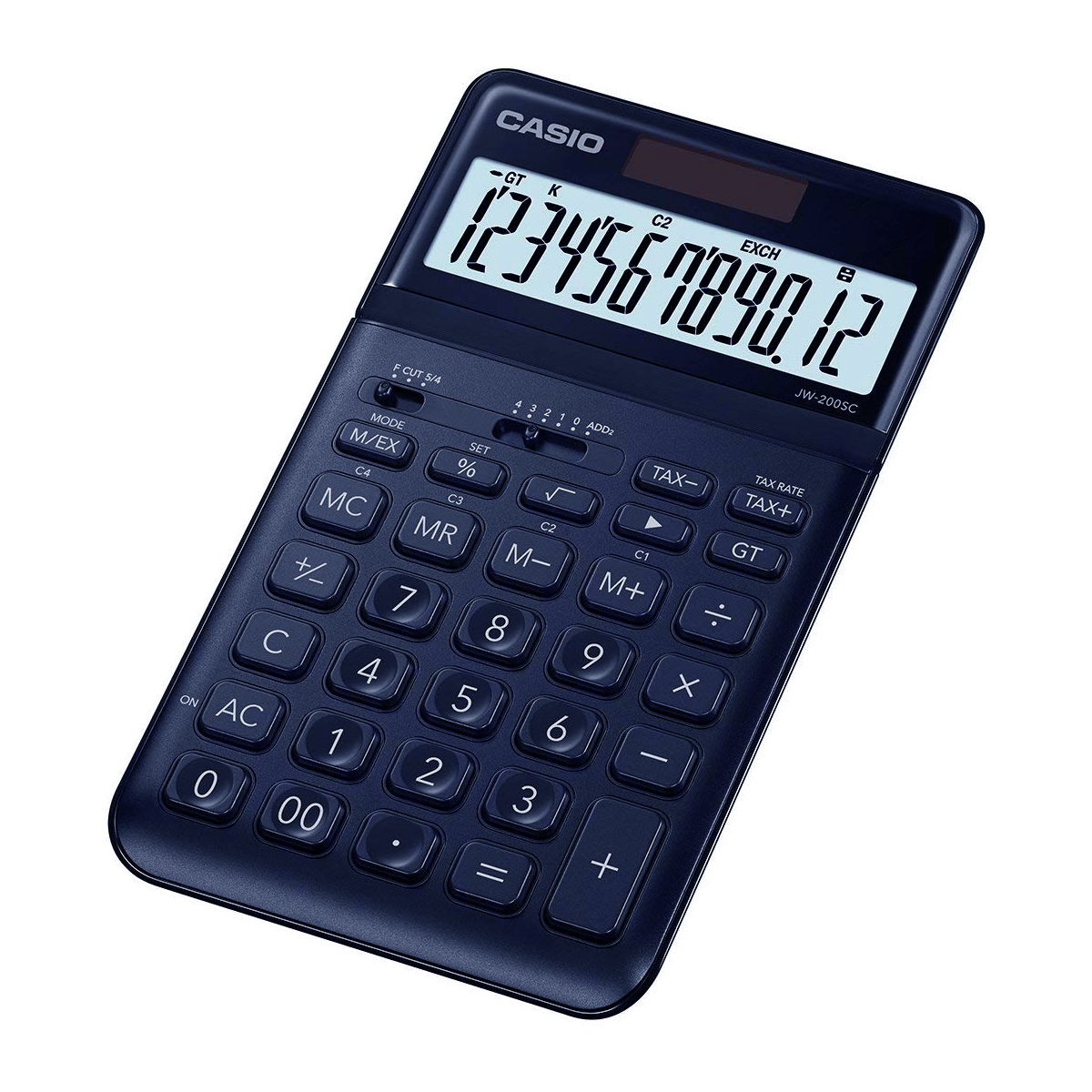 Casio JW-200 SC anzeigender Tischrechner blau 