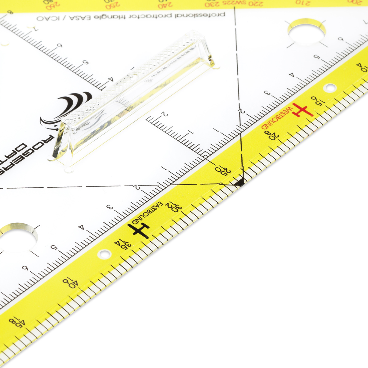 Aristo Navigationsdreieck 22,5 cm, Winkelskale 360/1°, Maßskala 20 cm 