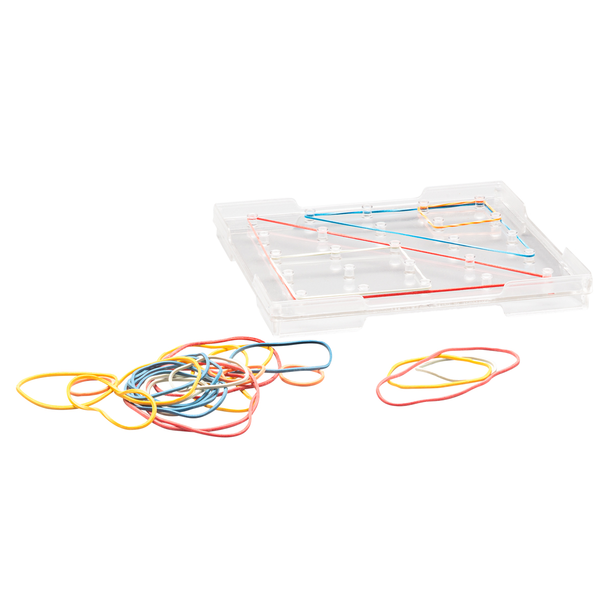 Wissner Geometriebrett klein 15 x 15 cm, transparent und stapelbar 