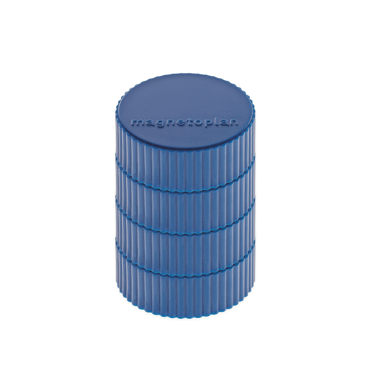 Magnetoplan 16600414 Magnet Discofix Magnum ⌀ 34 mm, 4 Stück, dunkelblau