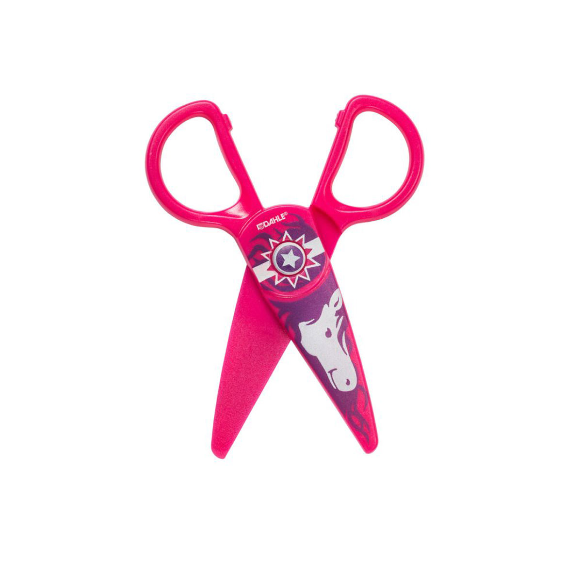 Dahle Sicherheits-Kinderschere 5 Zoll 12cm pink, Kunststoffschneidblätter 