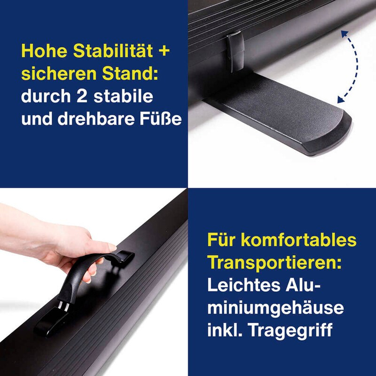 Magnetoplan mobile Pull-Up Bodenleinwand 4:3, 2000 x 1500 mm 
