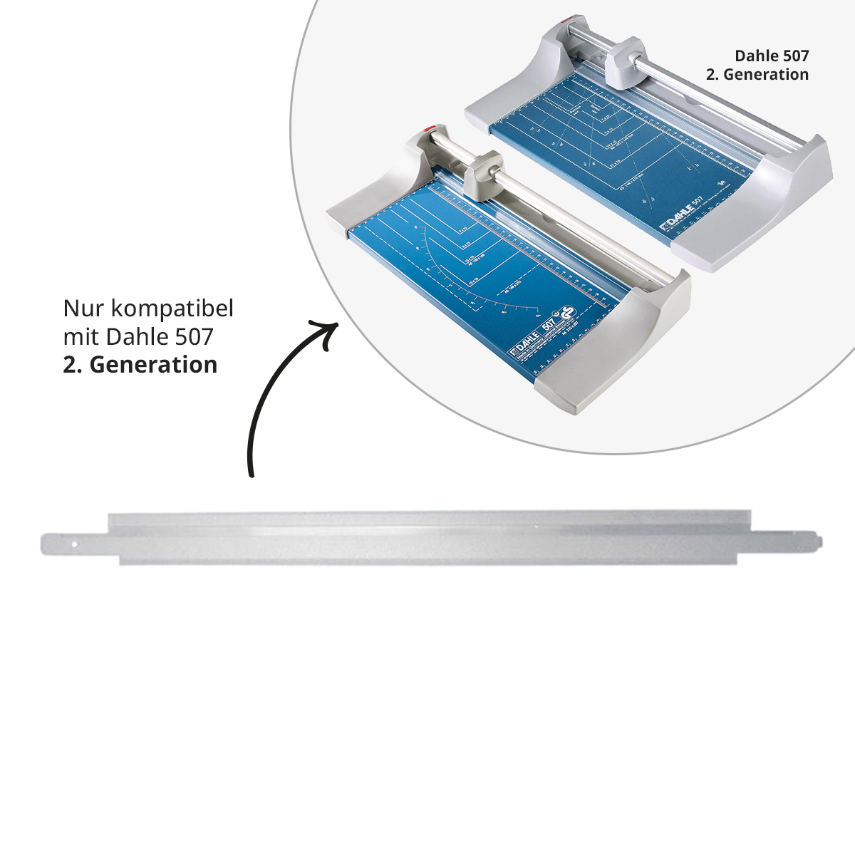 Dahle Anpress-Schiene für Modell 507 2. Generation 