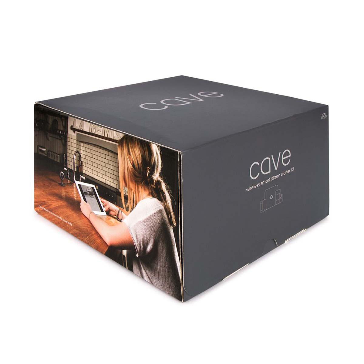 Veho VHS-001-SK Höhle Starter Kit Smart Home, Wireless/WLAN Security Alarmanlage in grau