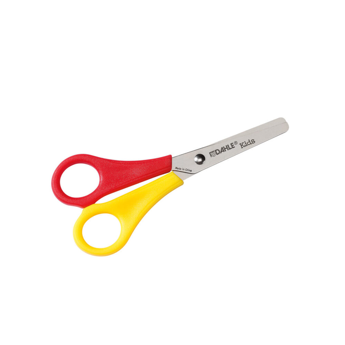 Dahle Kinderschere Kids rund 5 Zoll (13cm) rot/gelb, Linkshand 
